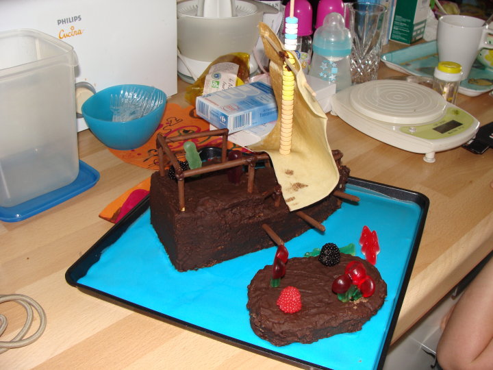 Le gâteau « Bateau de pirate » !