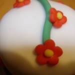 Mon mini-cake fleurs grimpantes