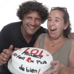 Un gâteau pour les 2 ans du LOL Project : David Ken et moi :)