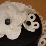 Gâteau Fleuri en mode noir&blanc